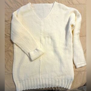 Cream Sweater dress